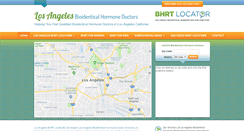Desktop Screenshot of losangelesbioidenticalhormonedoctors.com