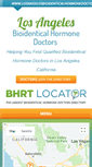 Mobile Screenshot of losangelesbioidenticalhormonedoctors.com